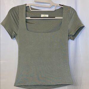 Women’s sage green top
